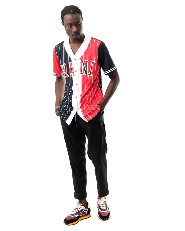 Maglia Unisex Karl Kani COLLEGE BLOCK PINSTRIPE BASEBALL UNICA COLLEGE BLOCK PINSTRIPE BASEBALLUNICA Karl Kani