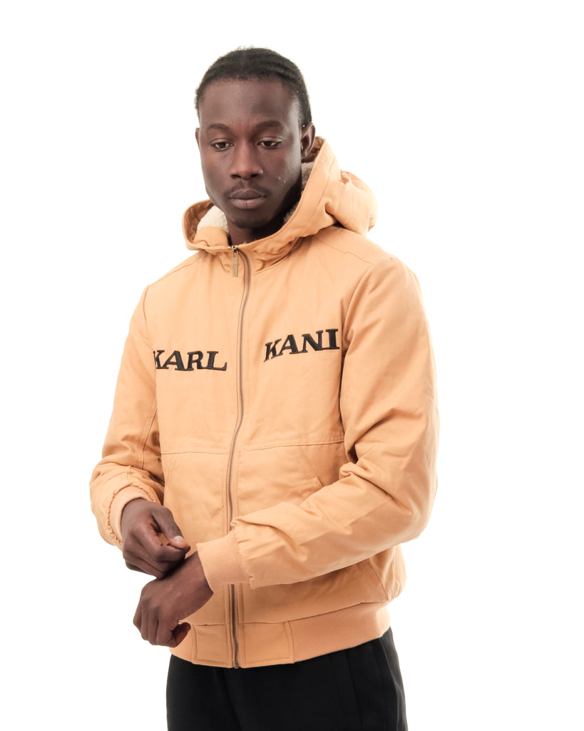 Giubbino Unisex Karl Kani RETRO HOODED TWILL BOMBER SAND RETRO HOODED TWILL BOMBERSAND Karl Kani