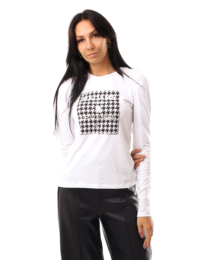 T-shirt Donna Le Voliere T134J WHITE T134JWHITE Le Voliere