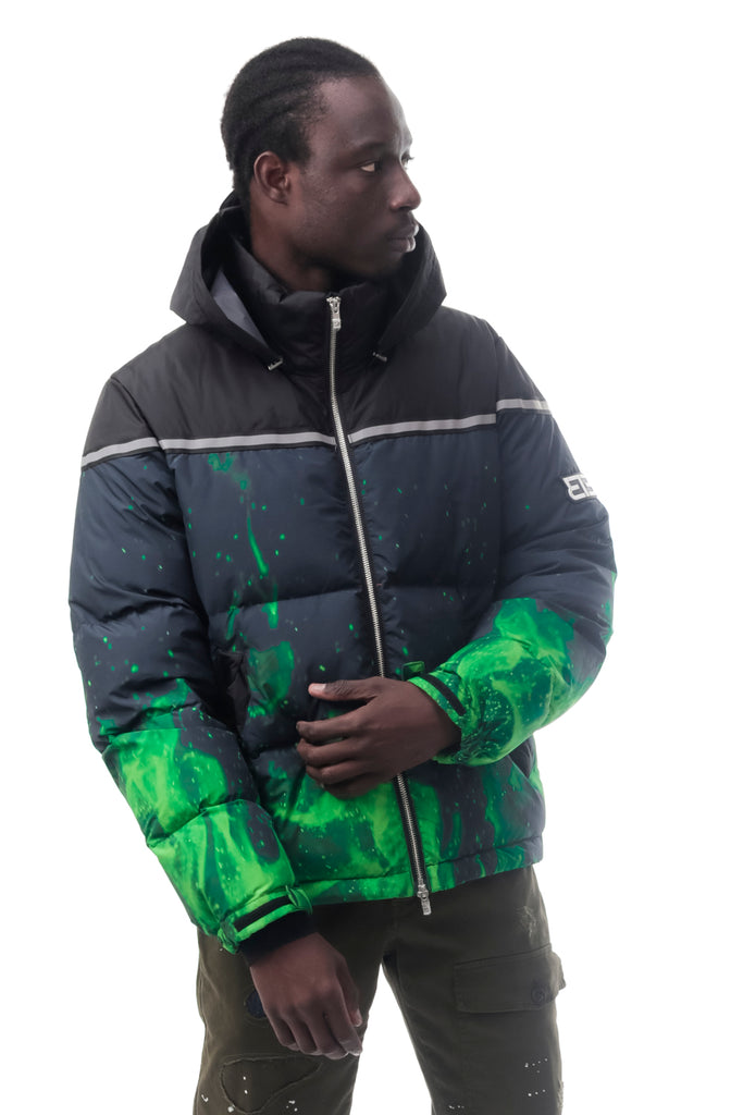Giubbino Uomo 313 6DM112 GREEN FLAMES 6DM112GREEN FLAMES 313