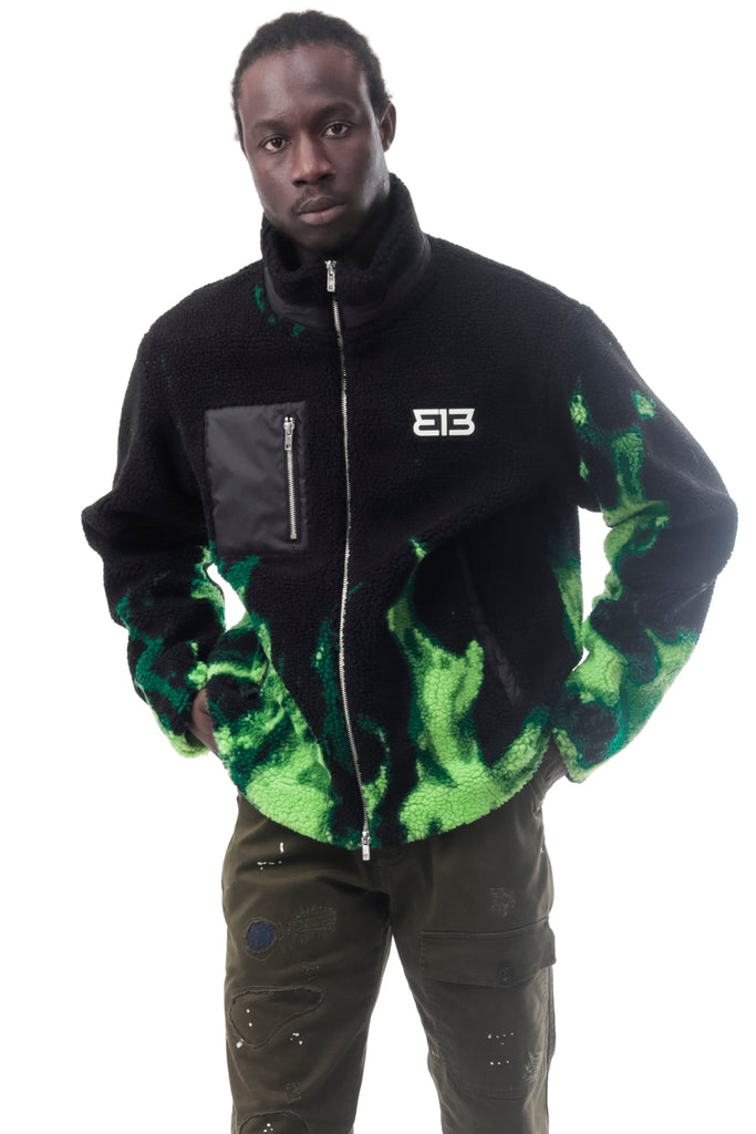 Felpa Uomo 313 6DM412 GREEN FLAMES 6DM412 GREEN FLAMES 313 