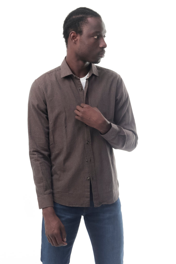 Camicia Uomo Alessandro Lamura GRAIN TESTA MORO GRAINTESTA MORO Alessandro Lamura