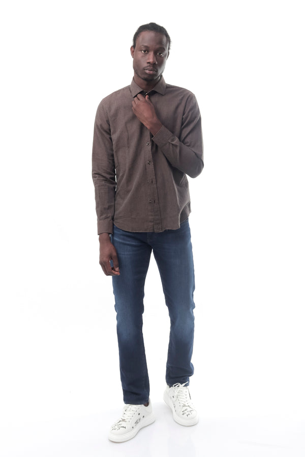 Camicia Uomo Alessandro Lamura GRAIN TESTA MORO GRAINTESTA MORO Alessandro Lamura