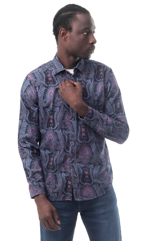 Camicia Uomo Alessandro Lamura REALGAR CASHMERE BLU REALGARCASHMERE BLU Alessandro Lamura