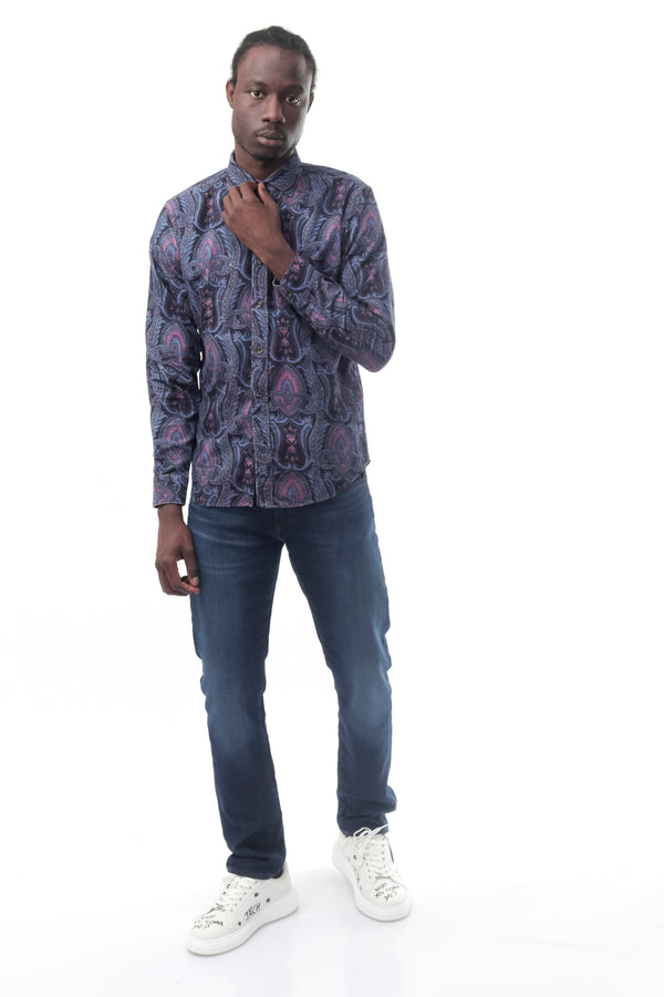 Camicia Uomo Alessandro Lamura REALGAR CASHMERE BLU REALGARCASHMERE BLU Alessandro Lamura