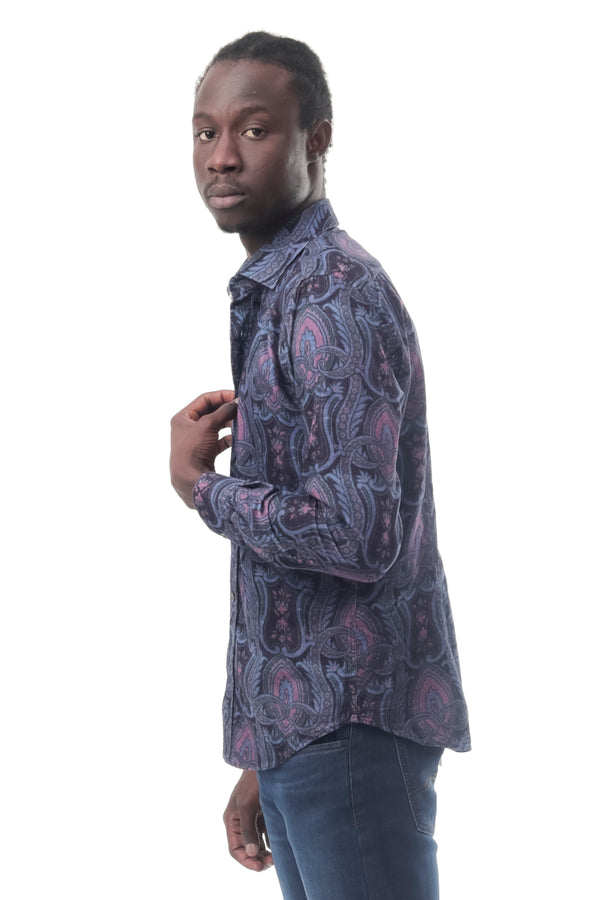 Camicia Uomo Alessandro Lamura REALGAR CASHMERE BLU REALGARCASHMERE BLU Alessandro Lamura