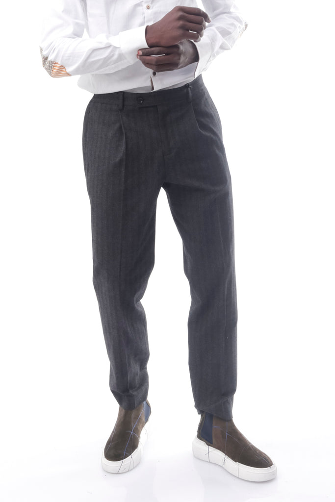 Pantalone Uomo Daniele Alessandrini P4134N10574205 ANTRACITE - TFNY Boutique