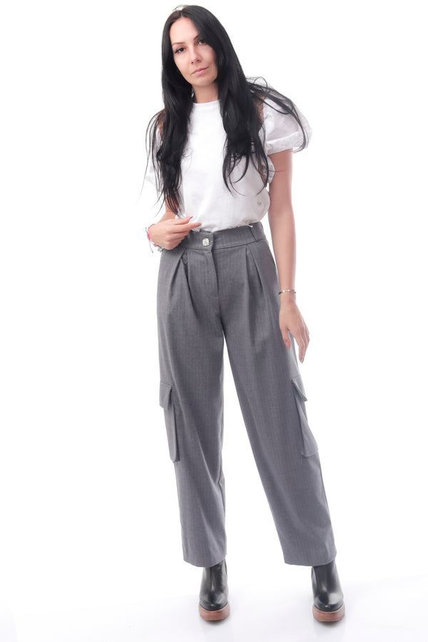 Pantalone Donna Maryley B590 48 GRIGIO B590 48GRIGIO Maryley