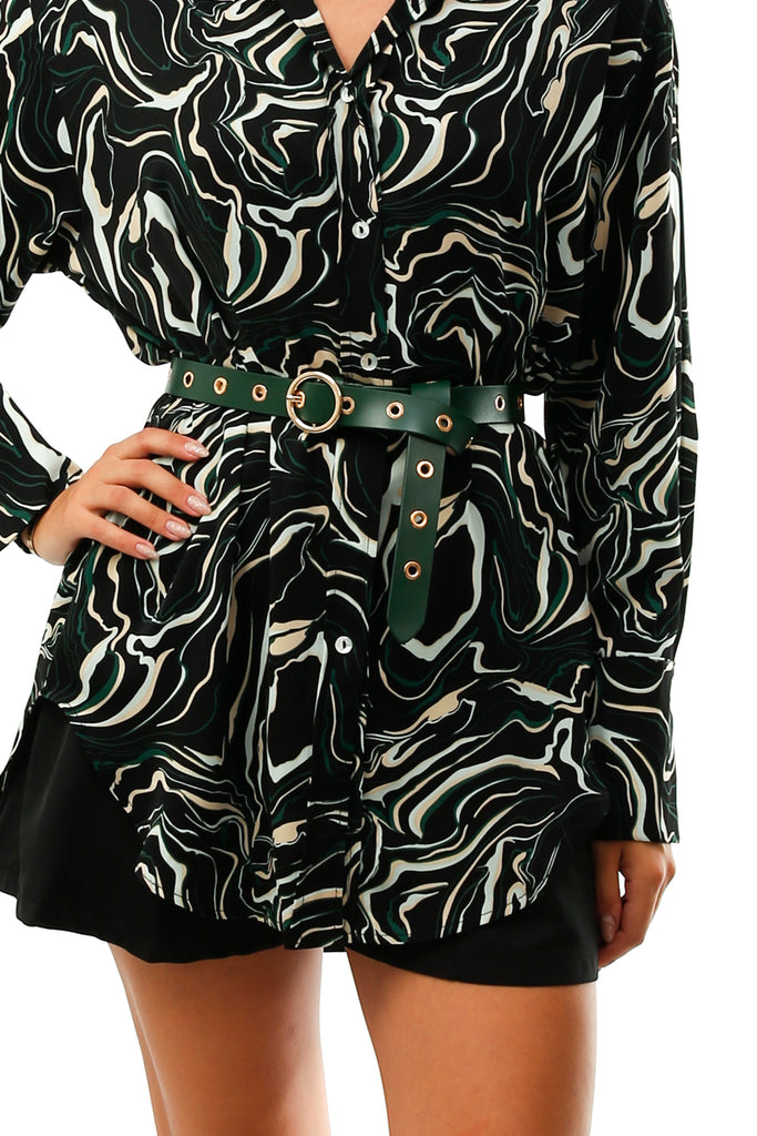 Cintura Donna Anna Rock Milano CINTURA VERDE CON OCCHIELLI CINTURAVERDE CON OCCHIELLI Anna Rock Milano