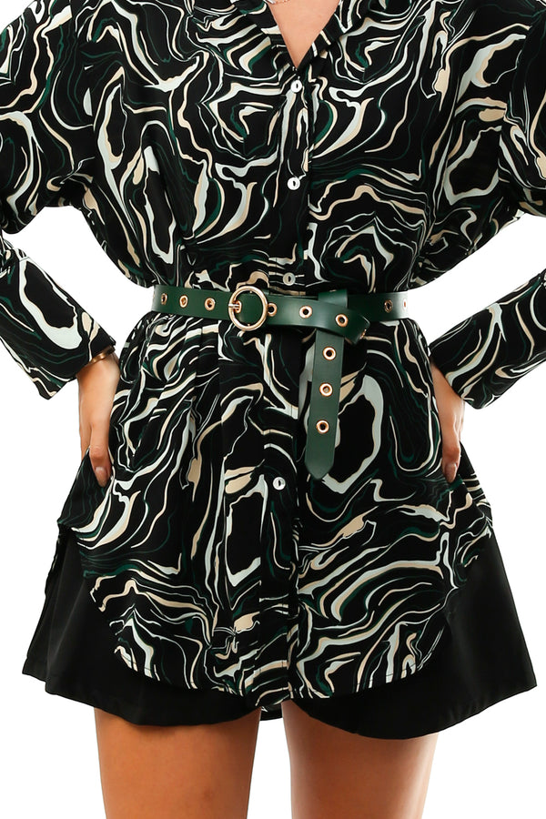 Cintura Donna Anna Rock Milano CINTURA VERDE CON OCCHIELLI CINTURAVERDE CON OCCHIELLI Anna Rock Milano