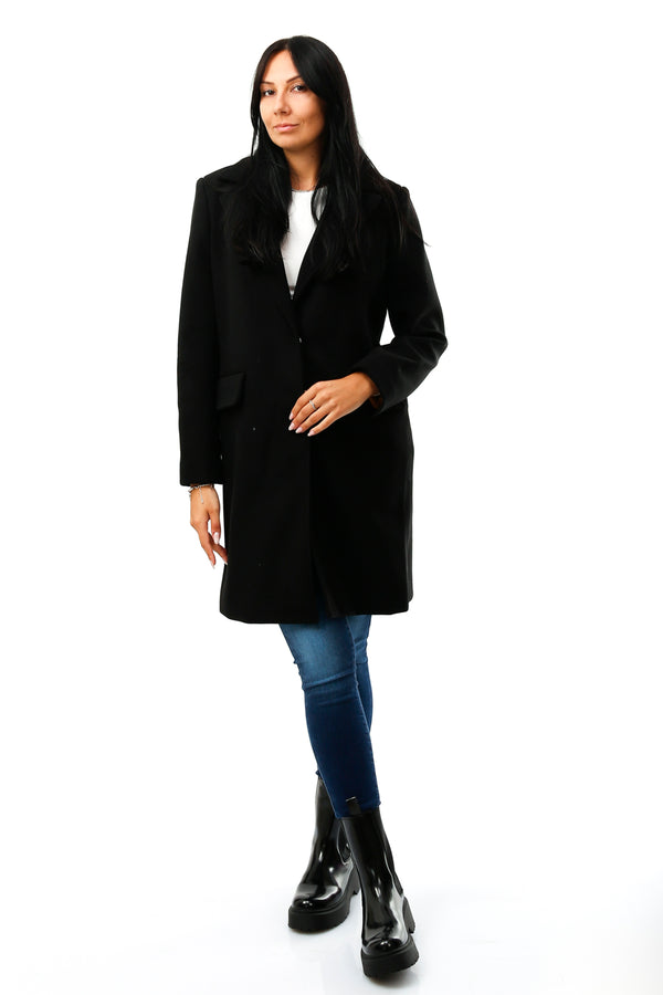 Cappotto Donna Front Street 8 30026 NERO - TFNY Boutique