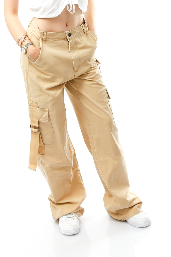 Pantalone Donna Karl Kani RETRO WASHED CARGO 6105189 SAND RETRO WASHED CARGO 6105189SAND Karl Kani