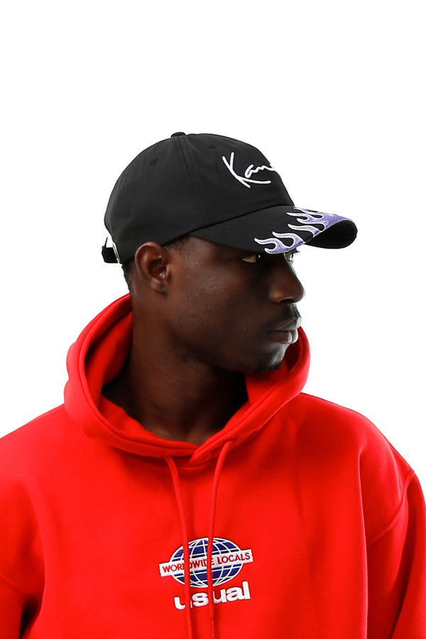 Cappello Unisex Karl Kani SIGNATURE RACING FIRE CAP BLACK SIGNATURE RACING FIRE CAPBLACK Karl Kani