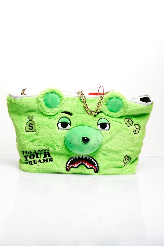Borsa Unisex Sprayground MONEY BEAR TOTE GREEN 910T5409NSZ  MONEY BEAR TOTE GREEN910T5409NSZ Sprayground