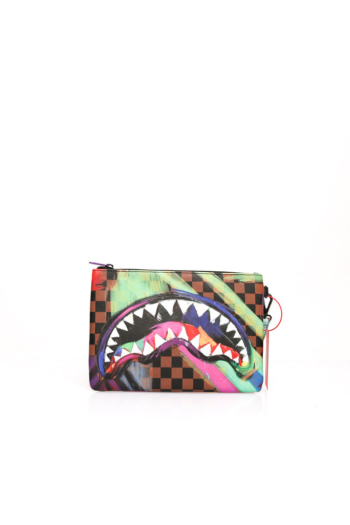 Sprayground SHARKS IN PAINT CROSS OVER CLUTCH910B5583NSZ