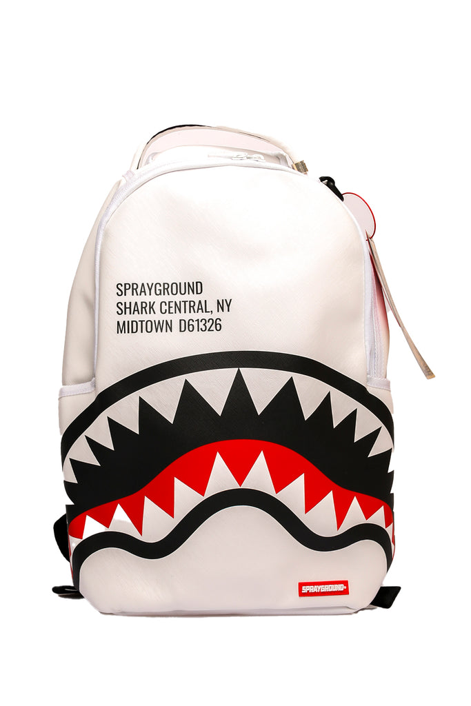 Sprayground SHARK CENTRAL 2.0 WHITE BACKPACK910B5489NSZ