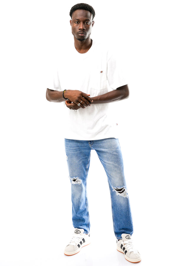 T-shirt Uomo Dickies LURAY POCKET TEE SS WHITE LURAY POCKET TEE SSWHITE Dickies