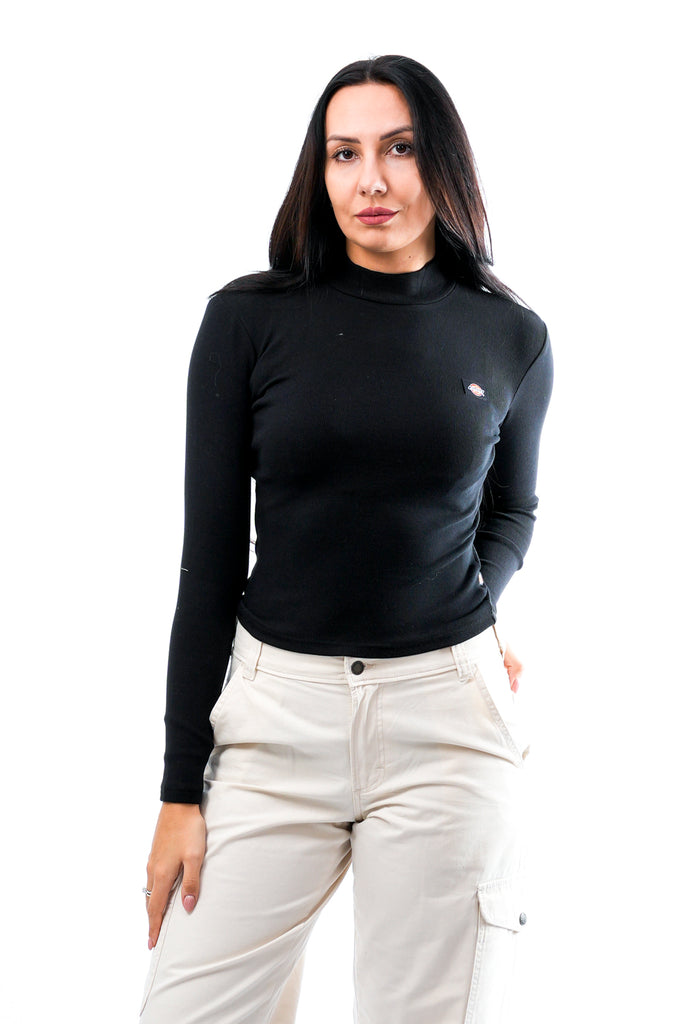 Maglia Donna Dickies MARYSVILLE LS TEE WHITECAP BLACK MARYSVILLE LS TEE WHITECAPBLACK Dickies