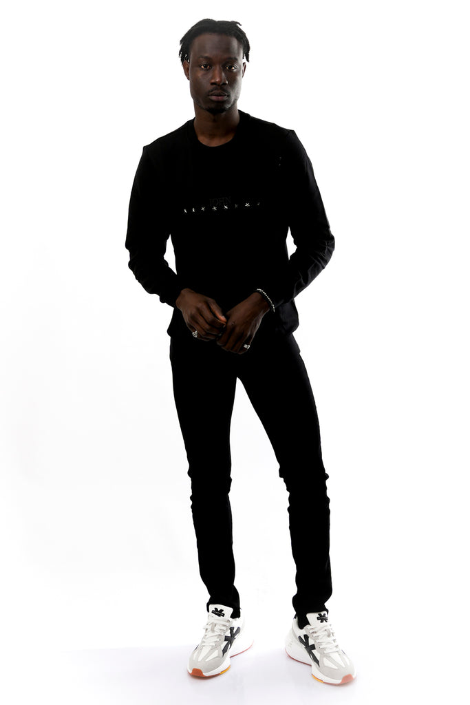 Felpa Uomo John Richmond RMA23091FE BLACK RMA23091FE BLACK John Richmond 