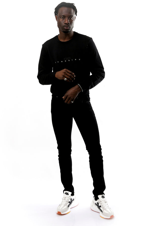 Jeans Uomo John Richmond RMA23163JE DENIM BLACK RMA23163JEDENIM BLACK John Richmond