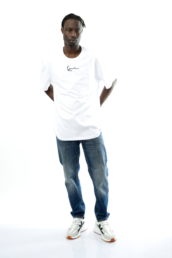 T-shirt Uomo Karl Kani SMALL SIGNATURE TEE WHITE SMALL SIGNATURE TEE WHITE Karl Kani 