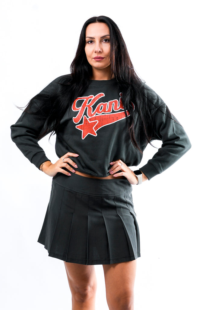 Felpa Donna Karl Kani WOVEN SIGNATURE STAR LOGO CREW BLACK WOVEN SIGNATURE STAR LOGO CREWBLACK Karl Kani