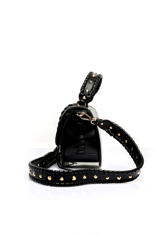 La Carrie LUMINESCENTE HAND BAG TUMBLEDBLACK