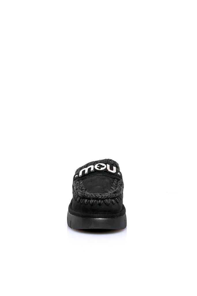 Ciabatta Donna Mou BOUNCE CLOG METAL LOGO BKBK BOUNCE CLOG METAL LOGO BKBK Mou 