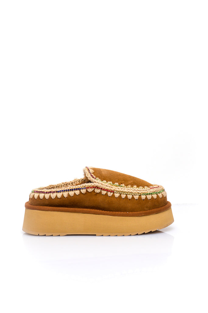 Ciabatta Donna Mou CLOG ESKIMO PLATFORM RHINESTONES COG CLOG ESKIMO PLATFORM RHINESTONESCOG Mou
