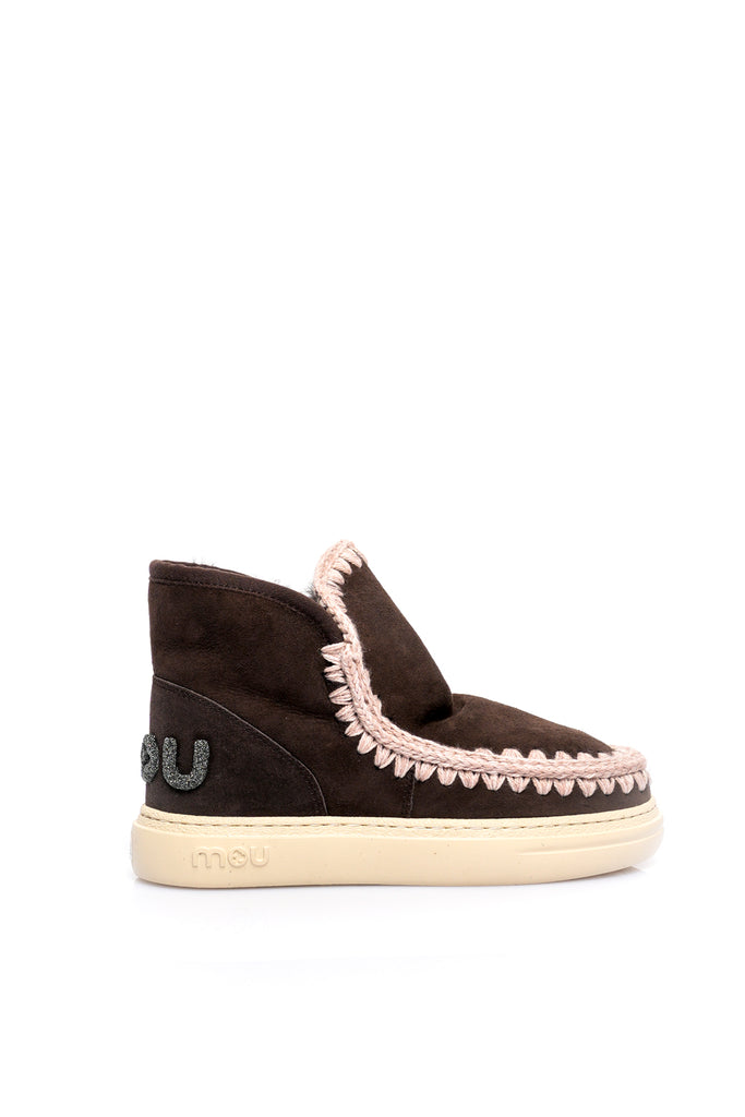 Stivali Donna Mou ESKIMO SNEAKER BOLD GLITTER LOGO MOCHA ESKIMO SNEAKER BOLD GLITTER LOGO MOCHA Mou 