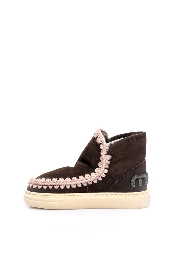 Stivali Donna Mou ESKIMO SNEAKER BOLD GLITTER LOGO MOCHA ESKIMO SNEAKER BOLD GLITTER LOGO MOCHA Mou 