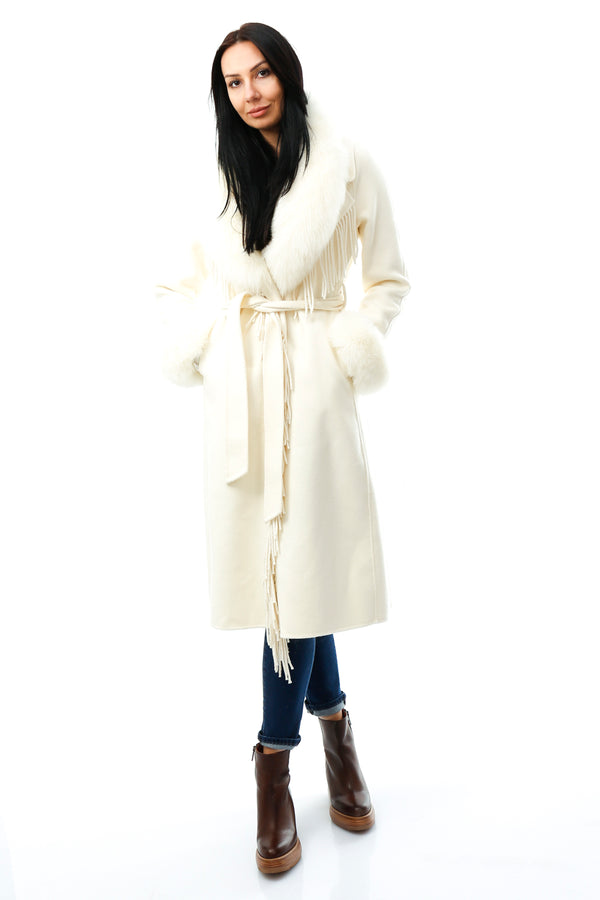 Cappotto Donna Regina 32014 BIANCO - TFNY Boutique