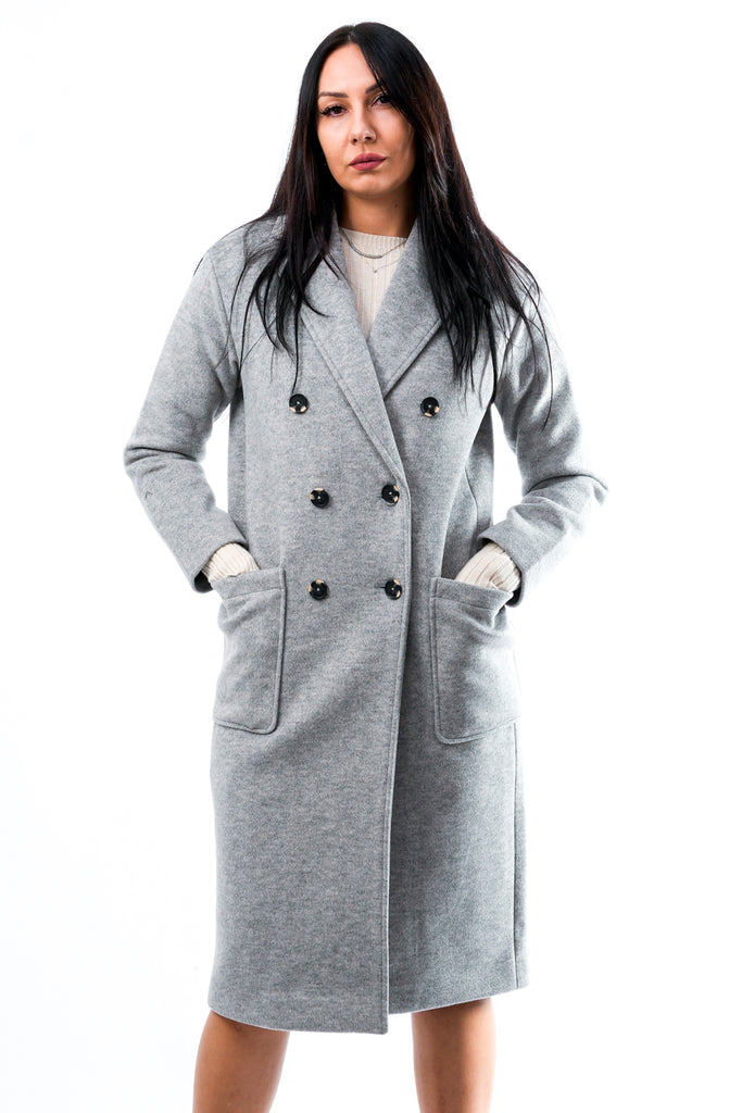 Cappotto Donna Rino & pelle TEUNI.7002411 LIGHT GREY TEUNI.7002411 LIGHT GREY Rino & pelle 