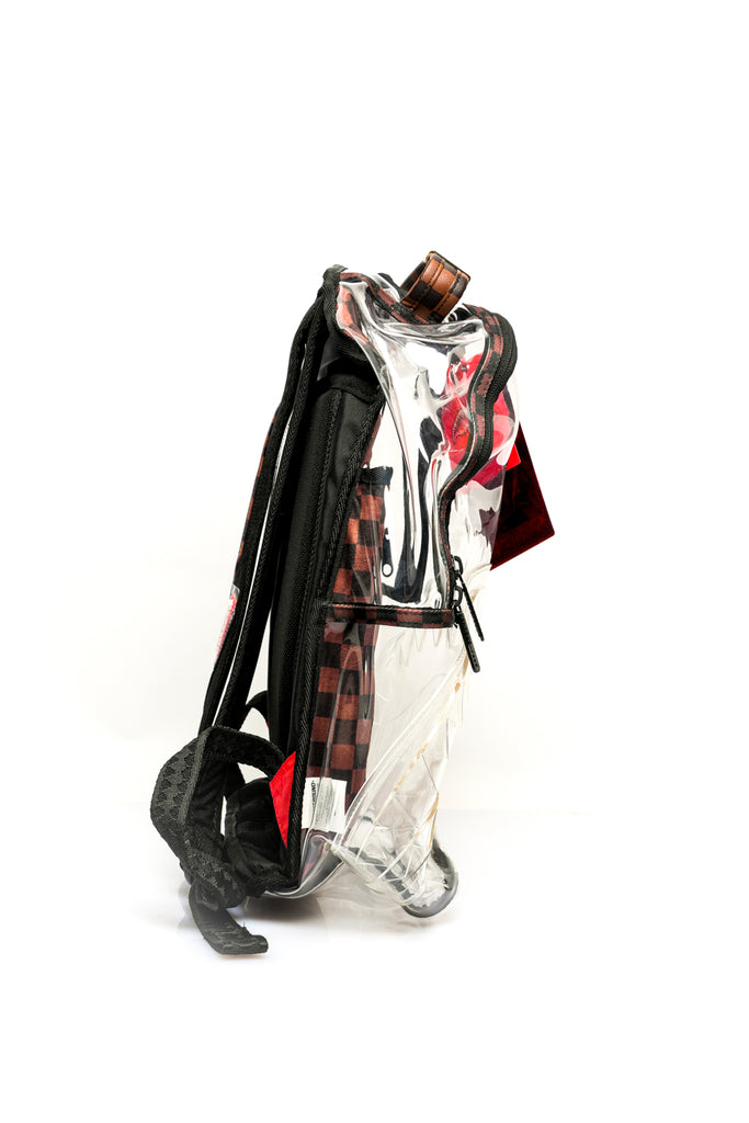 Zaino Unisex Sprayground CLEAR BROWN CHECK CLEAR 910B6656NSZ  CLEAR BROWN CHECK CLEAR910B6656NSZ Sprayground