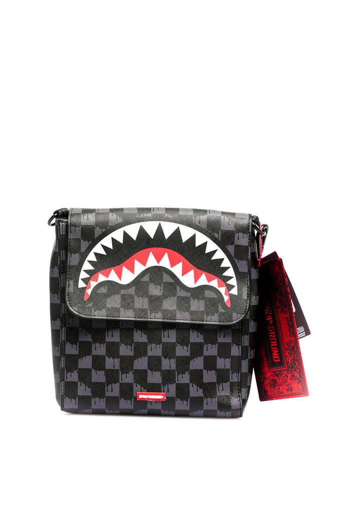 Borsa Unisex Sprayground DRIP CHECK SHARK MESSENGER SLING 910B6572NSZ DRIP CHECK SHARK MESSENGER SLING 910B6572NSZ Sprayground 