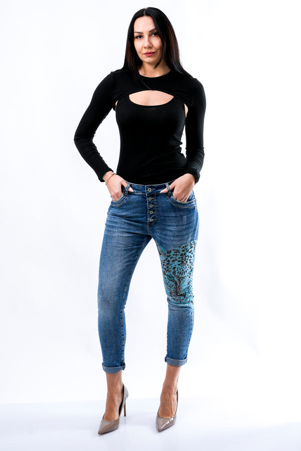 Jeans Donna Stefano Ghilardi JEANS TIGRE AZZURRA JEANS TIGRE AZZURRA Stefano Ghilardi 