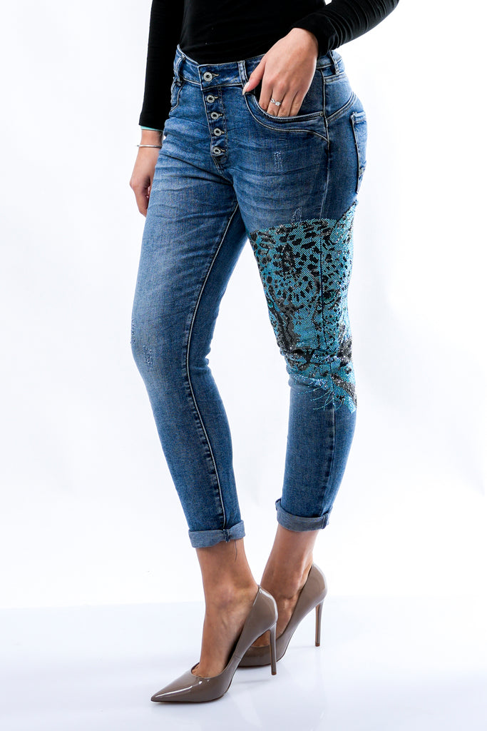 Jeans Donna Stefano Ghilardi JEANS TIGRE AZZURRA JEANS TIGRE AZZURRA Stefano Ghilardi 