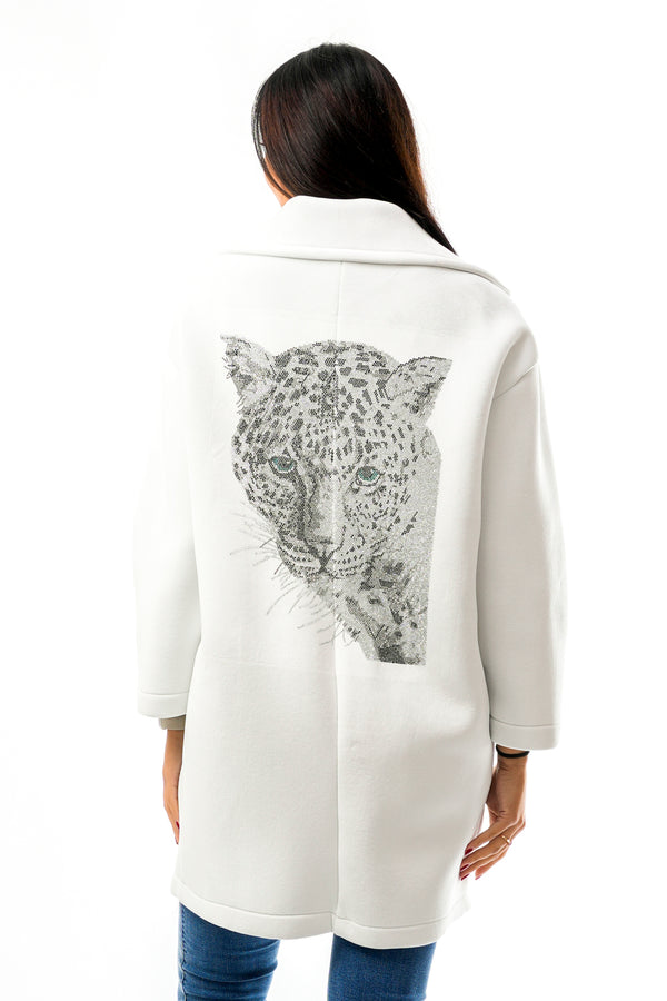 Stefano Ghilardi CALLMECOATBIANCO TIGRE ARGENTO