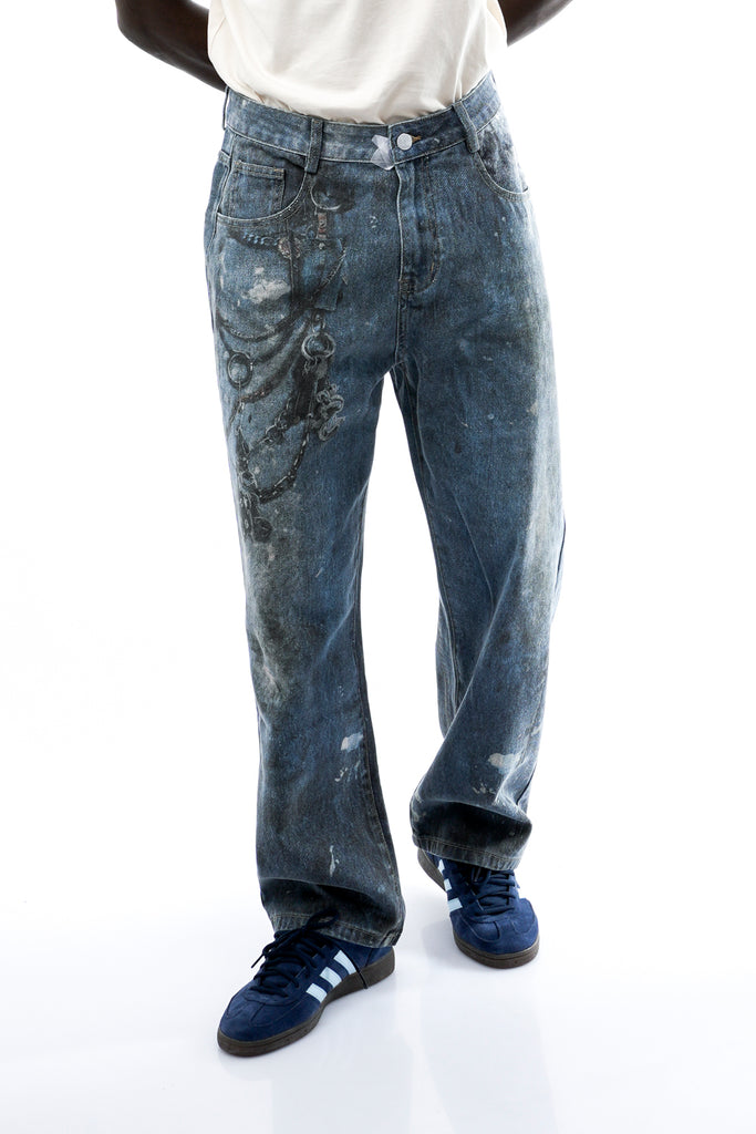 Jeans Uomo Acupuncture PUNKER DENIM BLUE PUNKER DENIM BLUE Acupuncture 