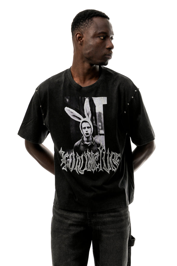 T-shirt Uomo Acupuncture RABBIT WASHED BLACK RABBIT WASHED BLACK Acupuncture 