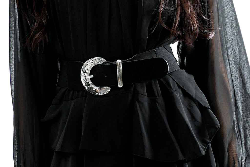 Cintura Donna Anna Rock Milano CINTURA ELASTICIZZATA FIBIA ARGENTO CINTURA ELASTICIZZATA FIBIA ARGENTO Anna Rock Milano 