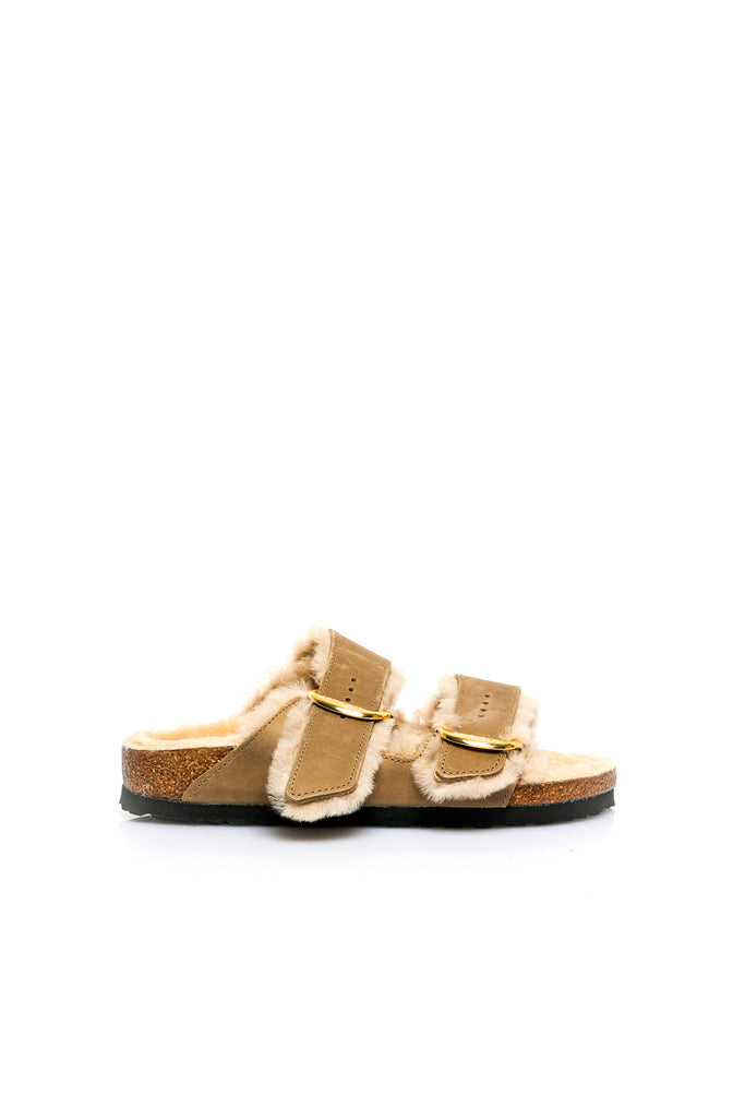 Ciabatta Donna Birkenstock ARIZONA SHEARLING OILED LEATHER 1030384 ARIZONA SHEARLING OILED LEATHER 1030384 Birkenstock 