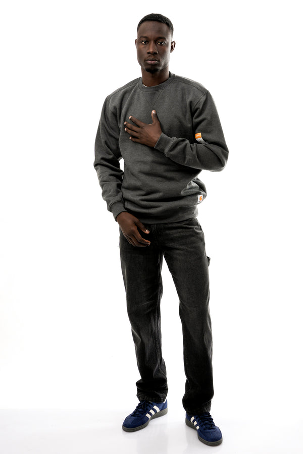 Felpa Unisex Carhartt MIDWEIGHT CREWNEC K124 CARBON HEATHER MIDWEIGHT CREWNEC K124 CARBON HEATHER Carhartt 