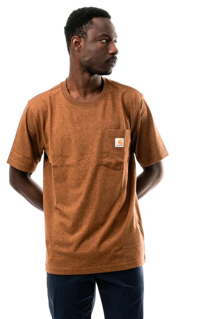 T-shirt Uomo Carhartt T RELAXED FIT 103296 OILED WALNUT HEAT T RELAXED FIT 103296 OILED WALNUT HEAT Carhartt 