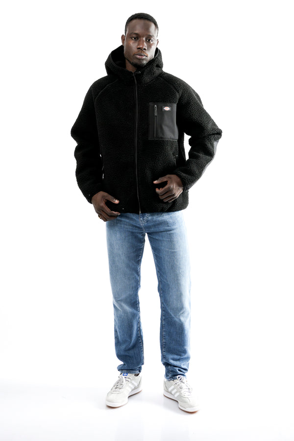 Felpa Uomo Dickies CENTRAL HIGH PILE HOODED DK0A87NVBLK1 CENTRAL HIGH PILE HOODED DK0A87NVBLK1 Dickies 