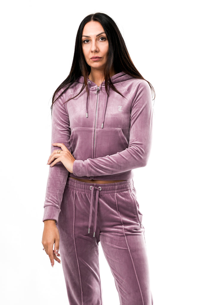 Felpa Donna Juicy Couture MADISON OUTLINE HOODIE VIJH70698WPFPG MADISON OUTLINE HOODIE VIJH70698WPFPG Juicy Couture 
