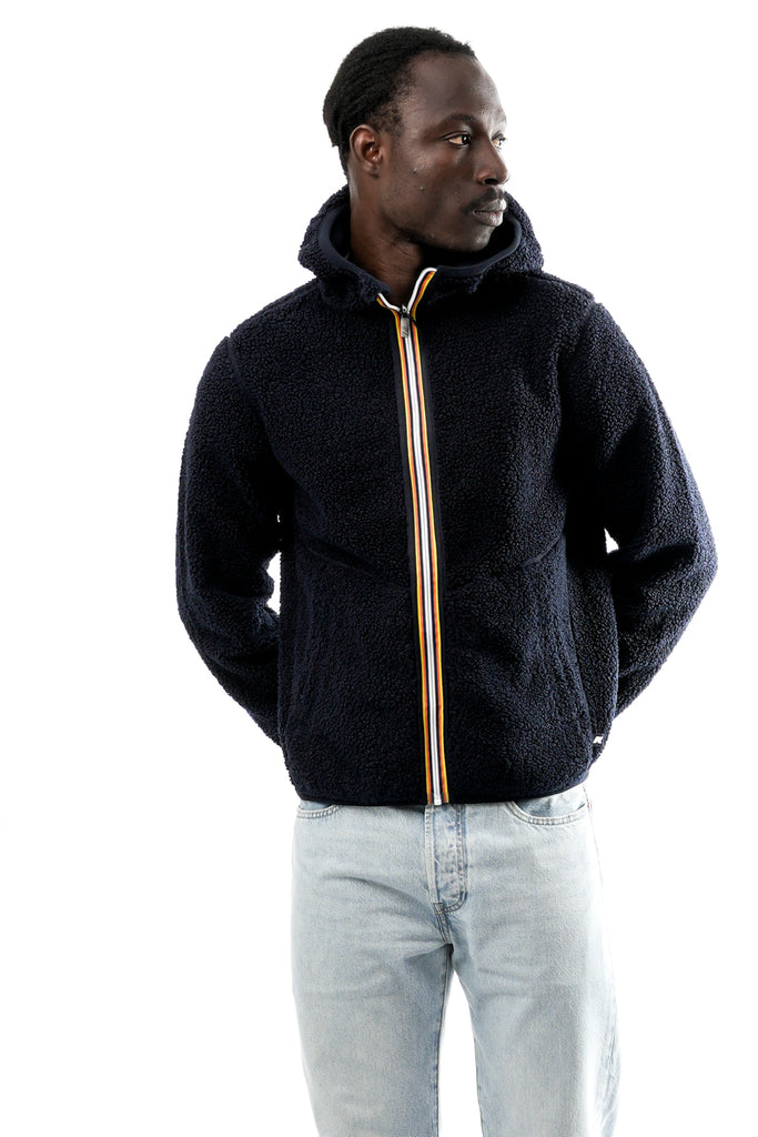 Felpa Uomo K-way  JACK SHERPA POLAR DOUBLE K3132NW A2B JACK SHERPA POLAR DOUBLE K3132NW A2B K-way 