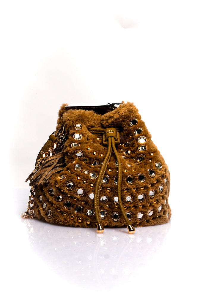 Borsa Donna La Carrie ANDROMEDA FUR BUCKET SYNT. TUMBLED BEIGE ANDROMEDA FUR BUCKET SYNT. TUMBLED BEIGE La Carrie 