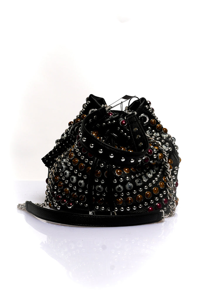 Borsa Donna La Carrie ANDROMEDA STONES BUCKET SYNT. TUMBLED BLACK ANDROMEDA STONES BUCKET SYNT. TUMBLED BLACK La Carrie 