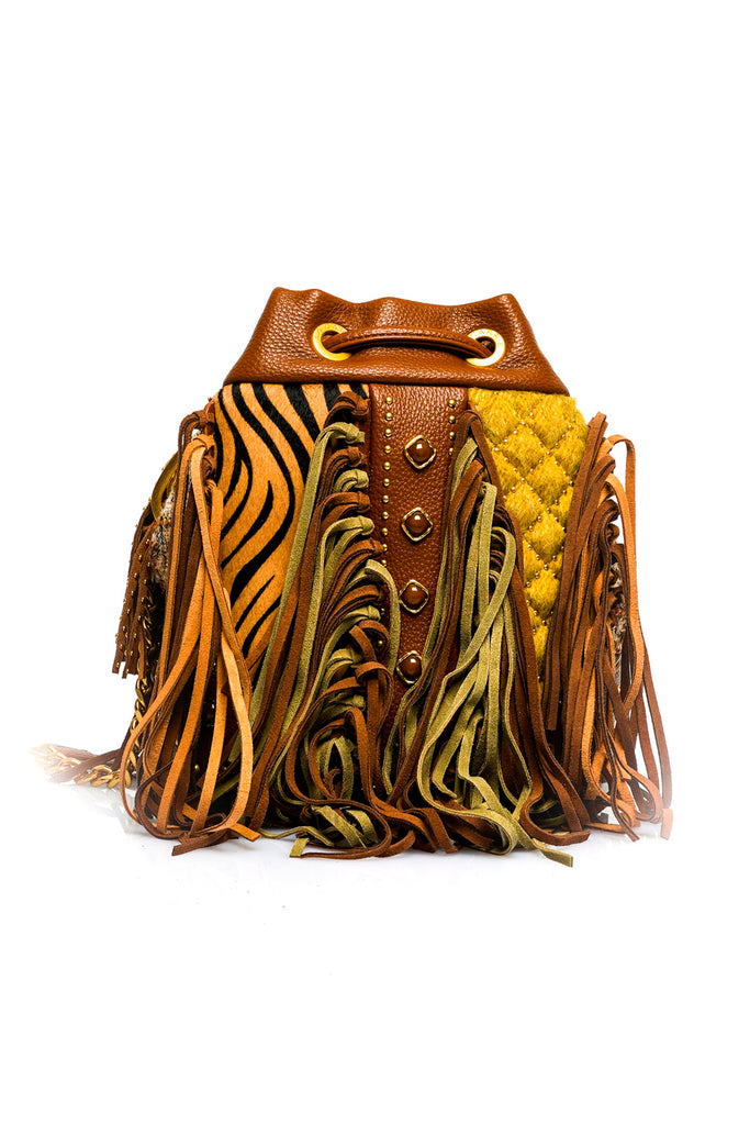 Borsa Donna La Carrie LEGACY BUCKET MIX COMBI MAT. COMBI CUOIO LEGACY BUCKET MIX COMBI MAT. COMBI CUOIO La Carrie 